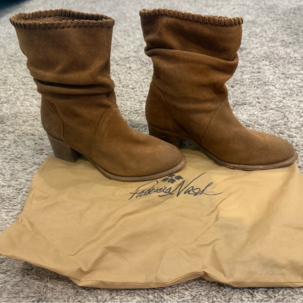 Patricia Nash Brown Suede Women's Boots Size 9
